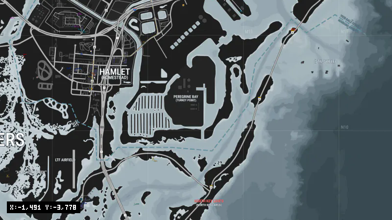 Turkey Point Nuclear Power Station [X: -1491, Y: -3778]