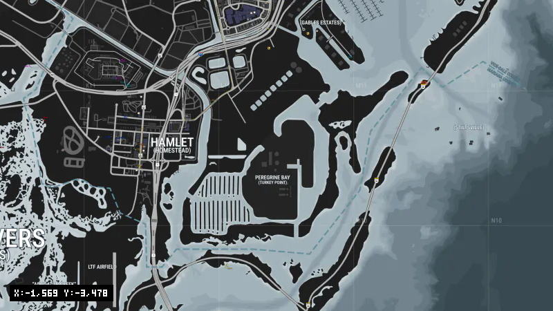 Turkey Point Nuclear Power Station [X: -1569, Y: -3478]