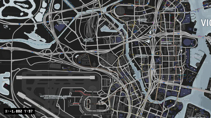 RP2Q+HW9 Miami Springs [X: -1882, Y: 97]