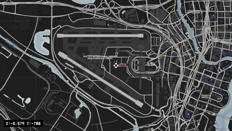 Jet · Vice City International Airport [X: -2574, Y: -786]