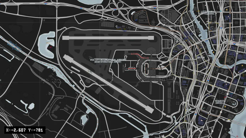 MIA Terminal E [X: -2607, Y: -781]