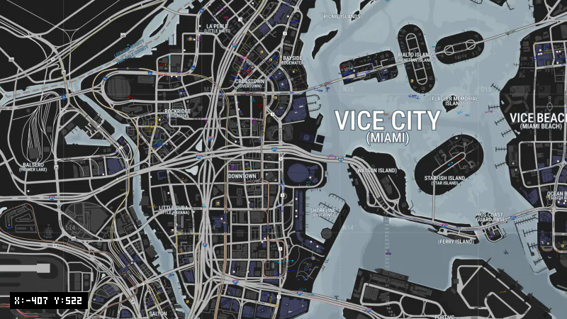 Biscayne Blvd & NE 6 St [X: -407, Y: 522]