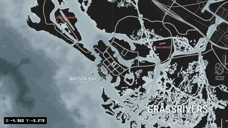 4XQ6+HJ7 Cedar Key [X: -4960, Y: -3279]
