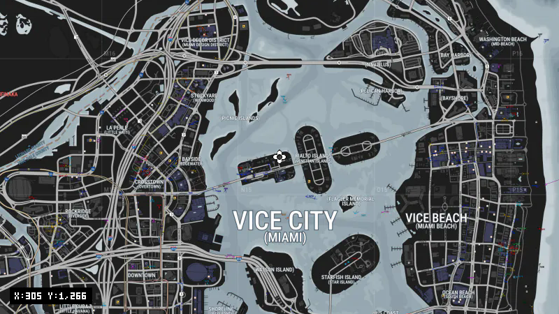 941 N Venetian Dr [X: 305, Y: 1266]