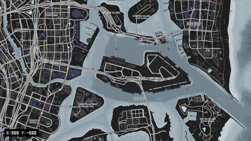 Stanier · Vice City Urban Corridor [X: 500, Y: -500]