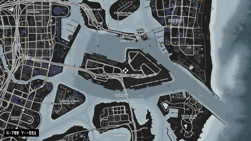 Marquis · Port Vice City & Waterways [X: 799, Y: -551]