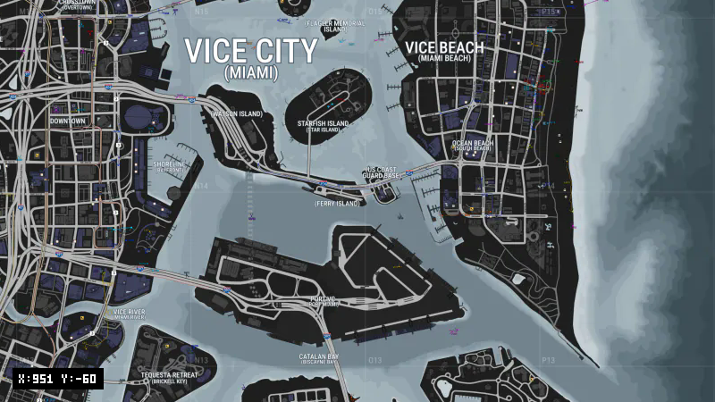 QVC2+99P Miami Beach [X: 951, Y: -60]